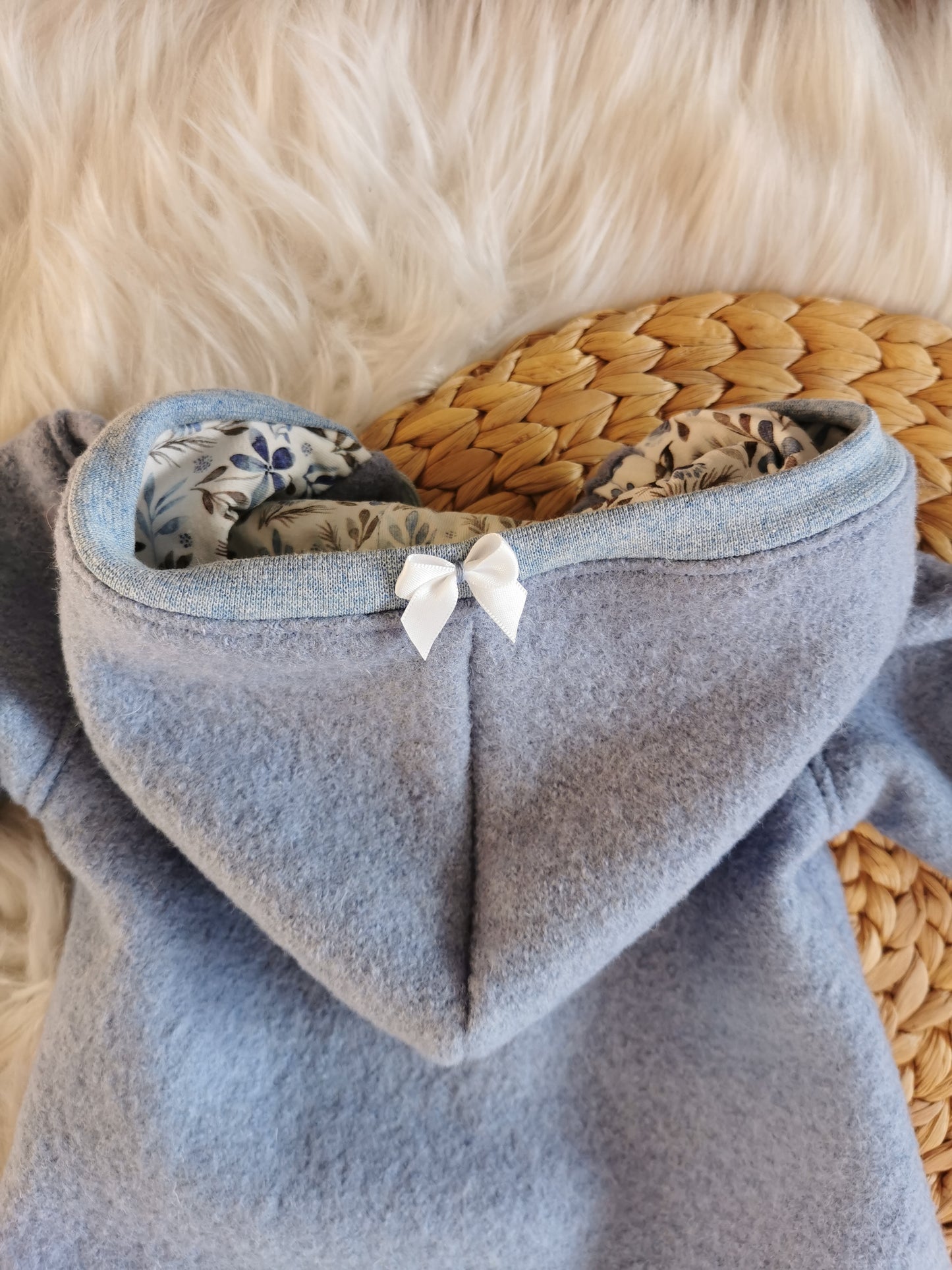 Walkanzug hellblau Gr. 56-62 (0-3 Monate)