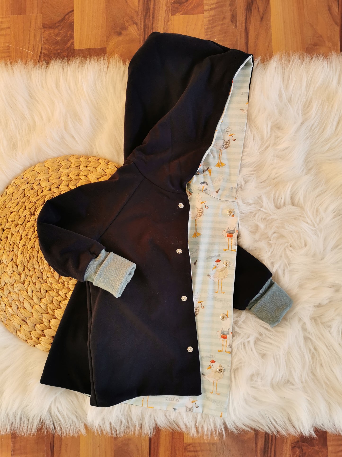 Jacke Möwen dunkelblau Gr. 86/92 (1-2 Jahre)