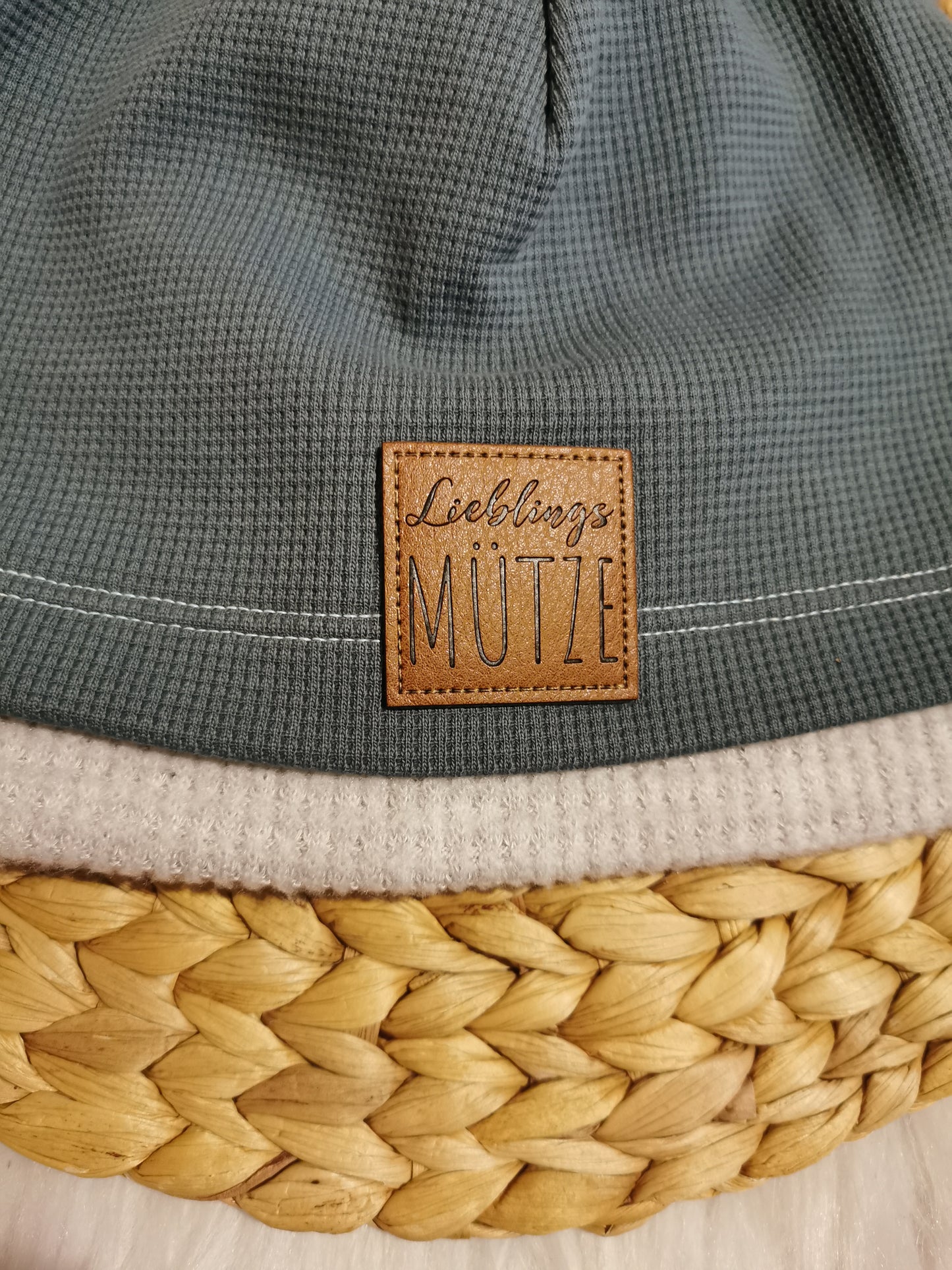 Beanie rauchblau Lieblingsmütze KU 53-54cm (Teens & Erwachsene)