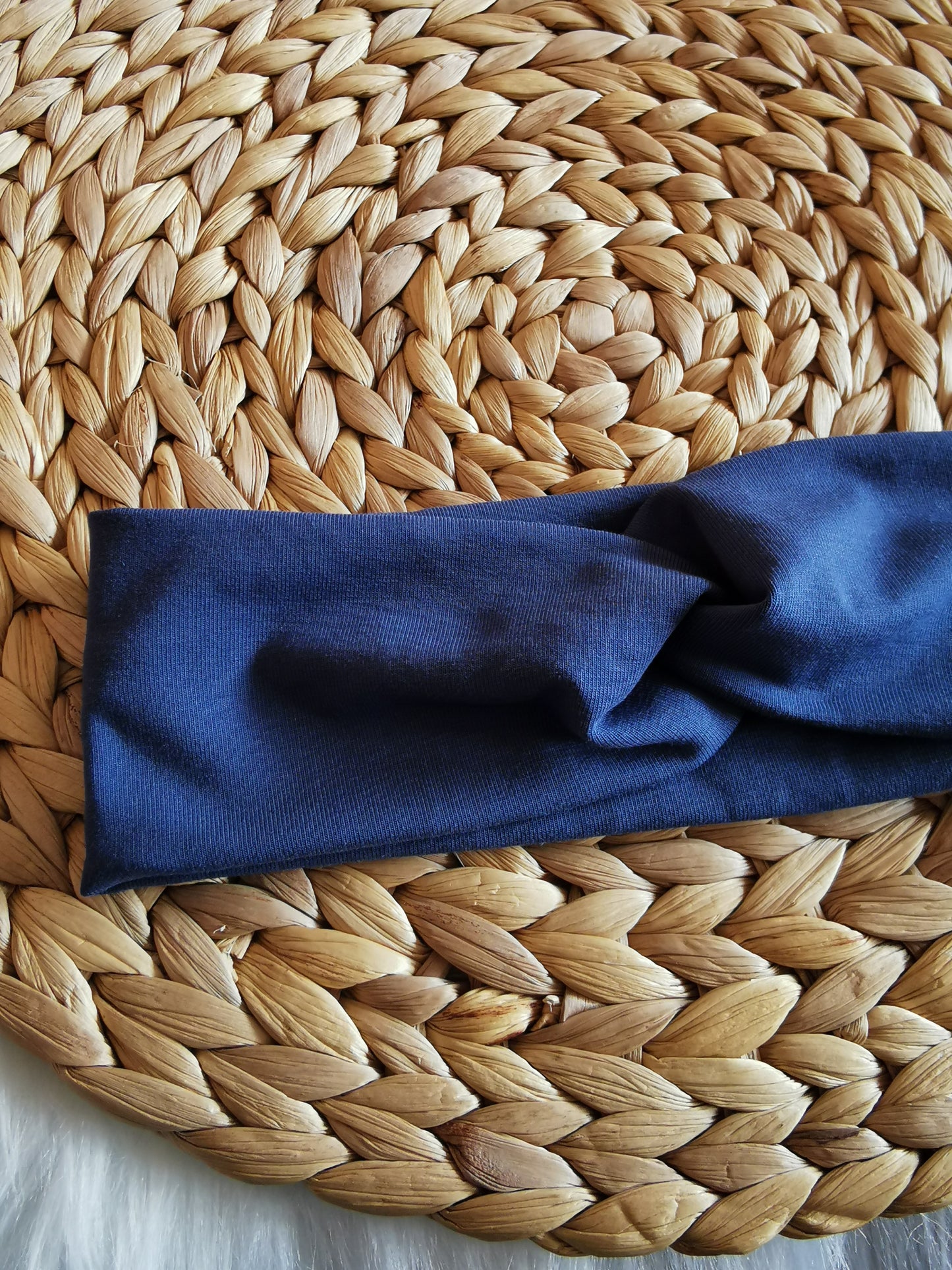 Haarband jeansblau KU 49-50cm (2-3 Jahre)