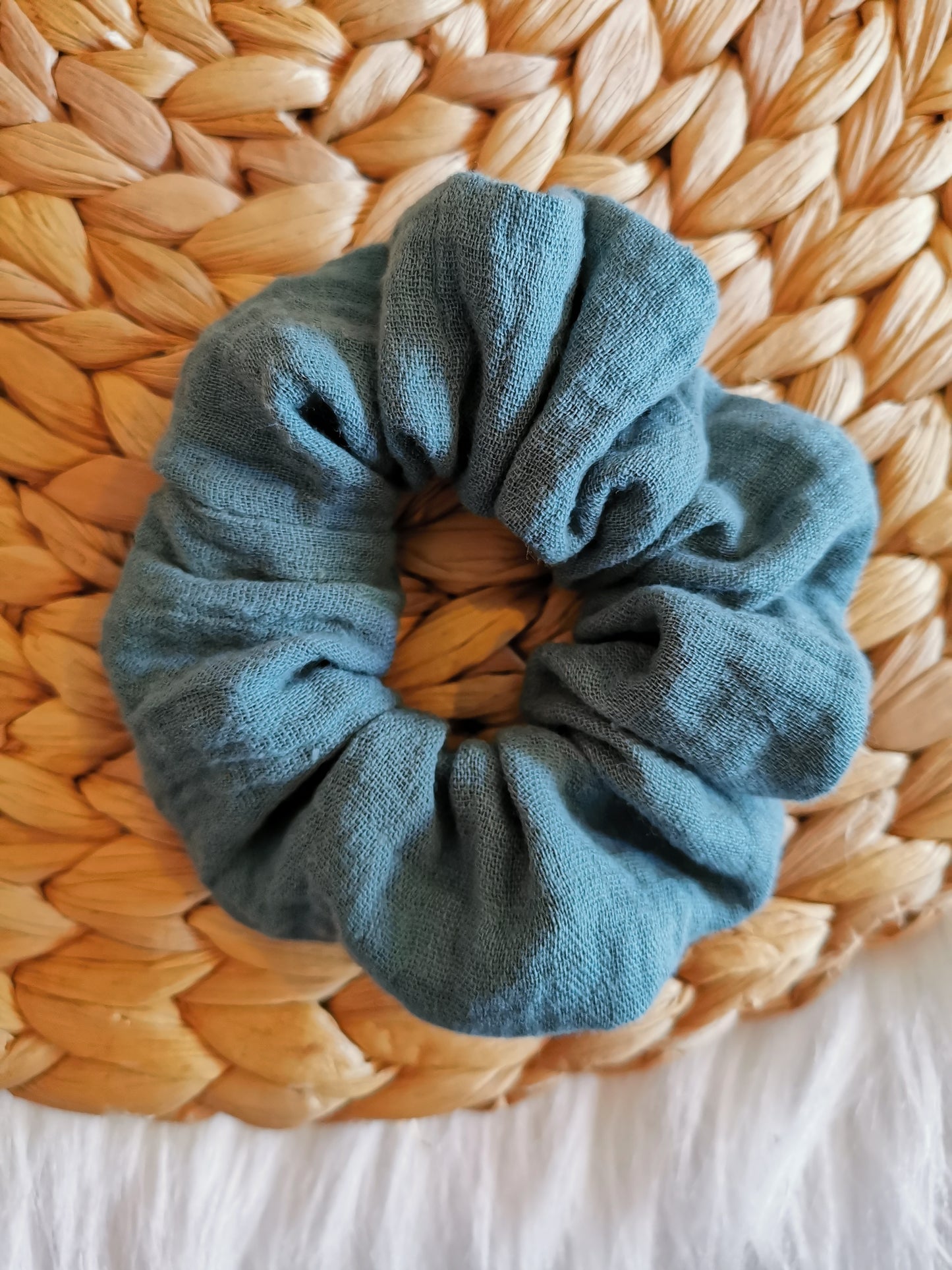 Haargummi Musselin schilf