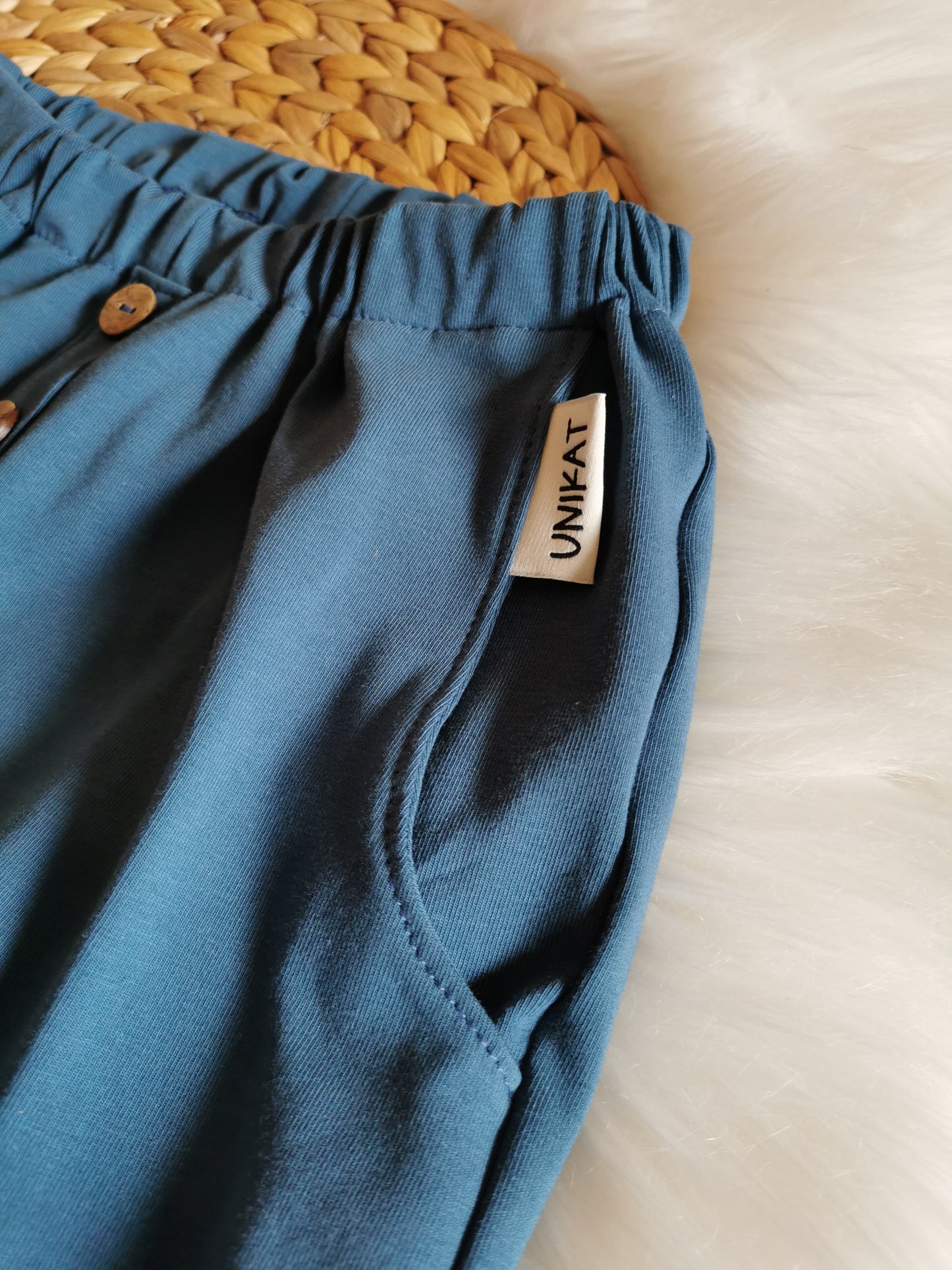 Lounge Pants jeansblau Gr. 110 (4-5 Jahre)