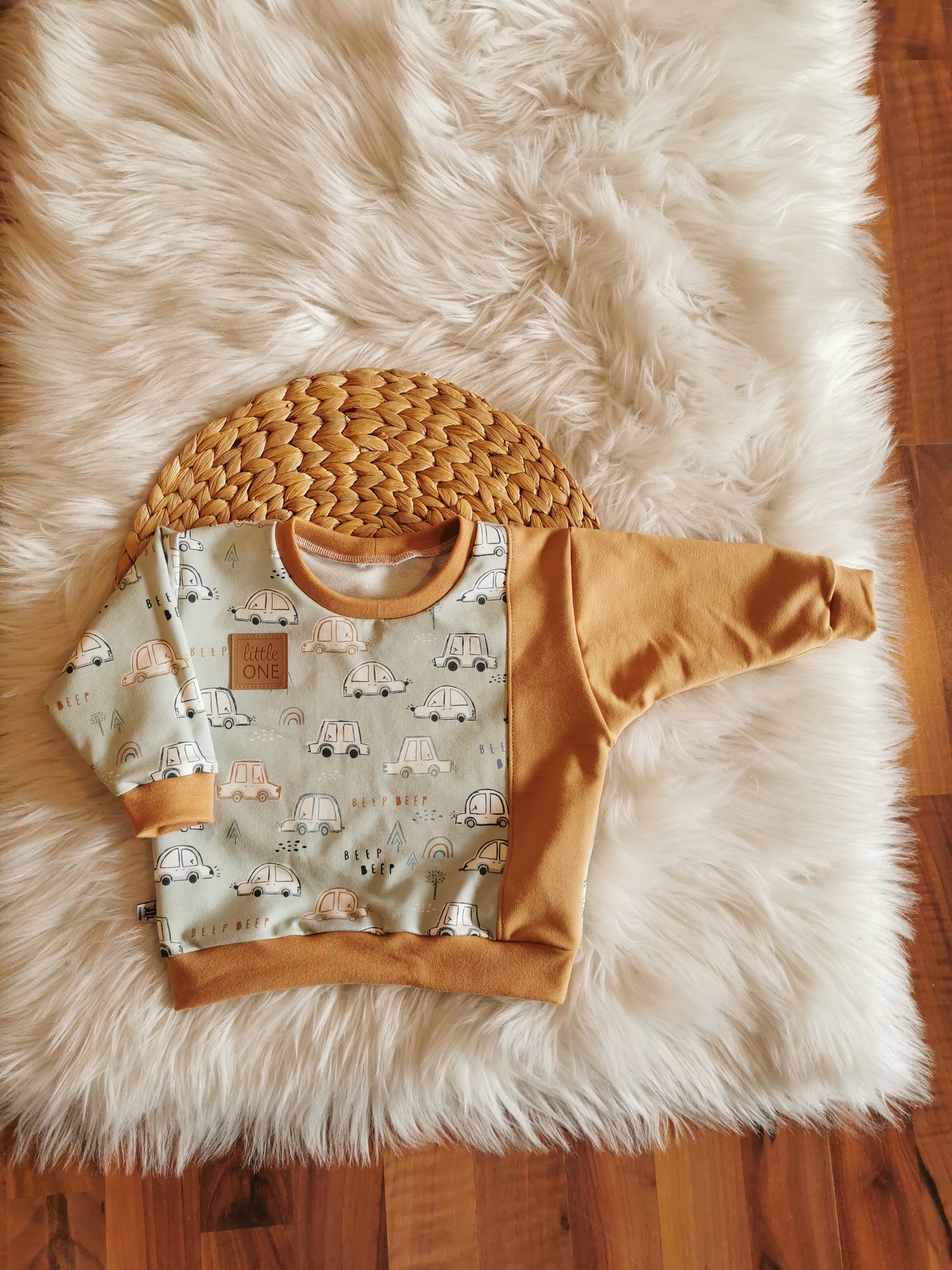 Lounge Sweatshirt, Autos Gr. 80 (10-12 Monate)