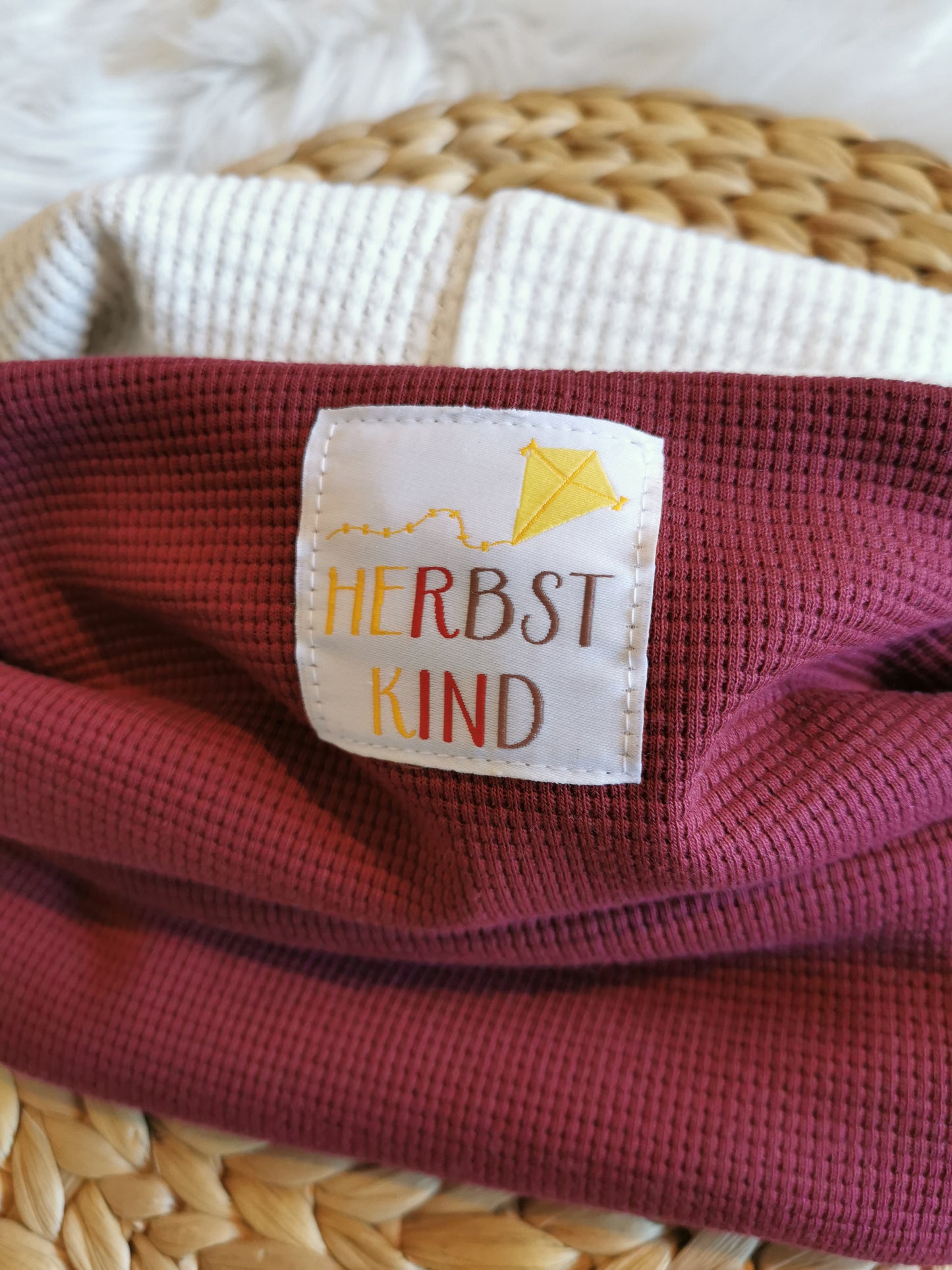 Loopschal bordeaux, Herbstkind (2-5 Jahre)