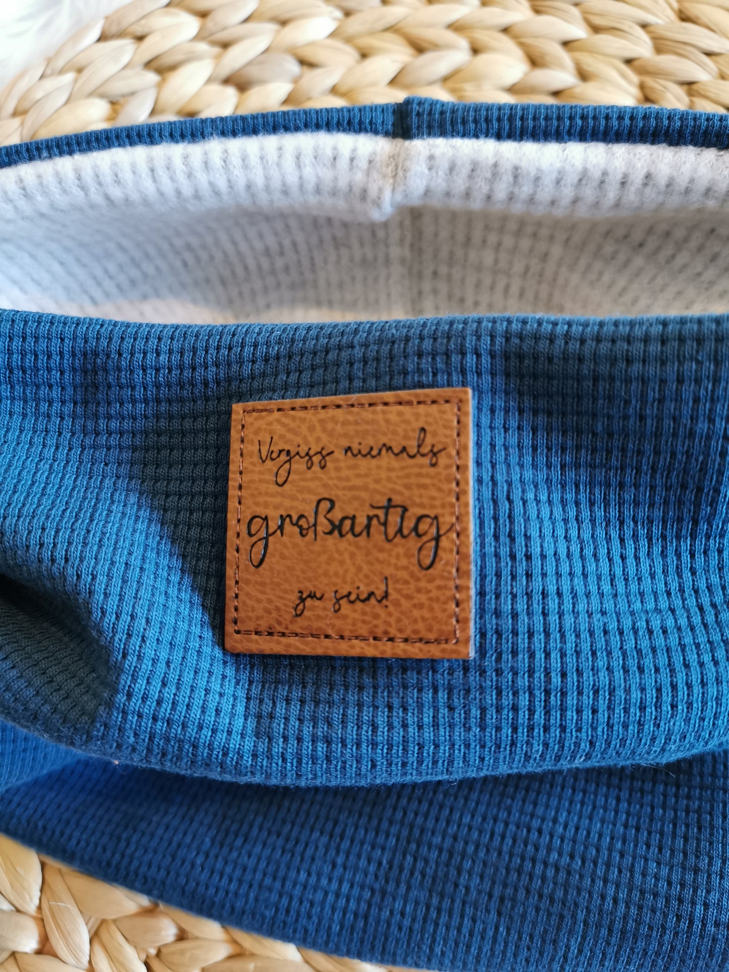 Loopschal petrol, Vergiss niemals großartig zu sein (2-5 Jahre)