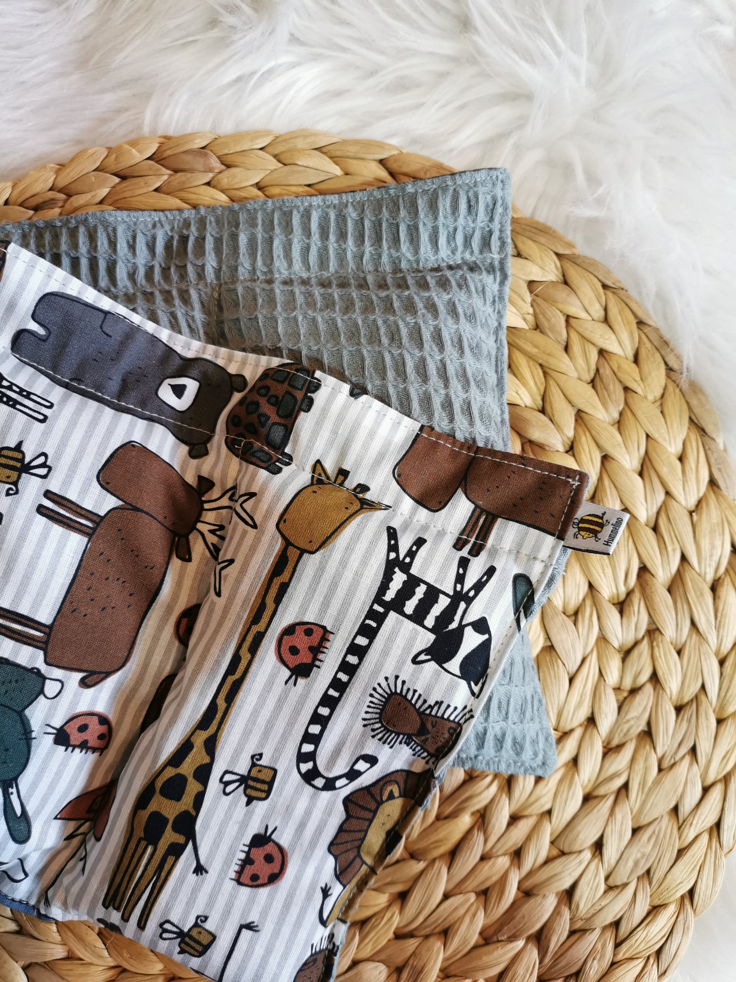 Wärmekissen XL Safaritiere rauchblau