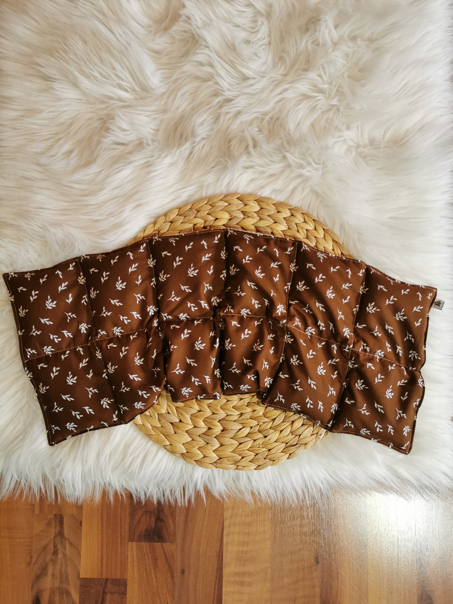 Wärmekissen XXL Zweige rehbraun beige