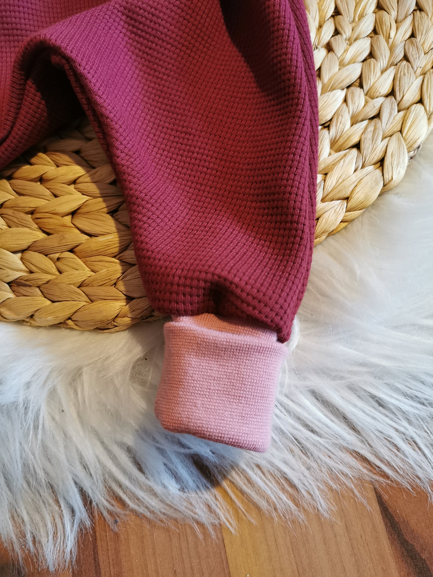 Pumphose bordeaux Gr. 62 (2-3 Monate)