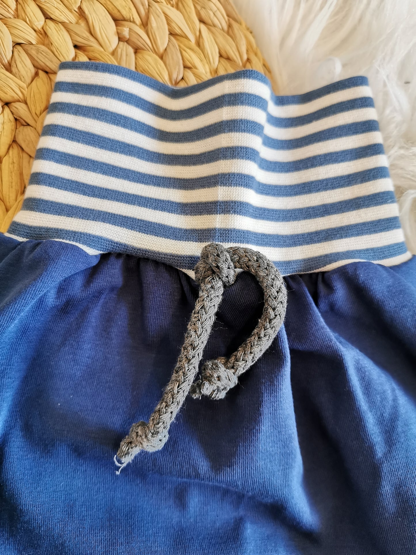 Pumphose blau Gr. 50-56 (0-2 Monate)