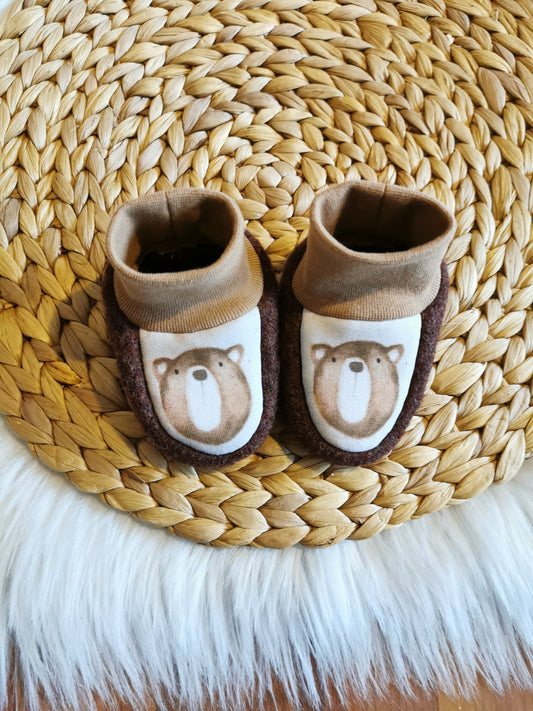 Walkpuschen Bär rehbraun Gr. 17 (4-6 Monate)