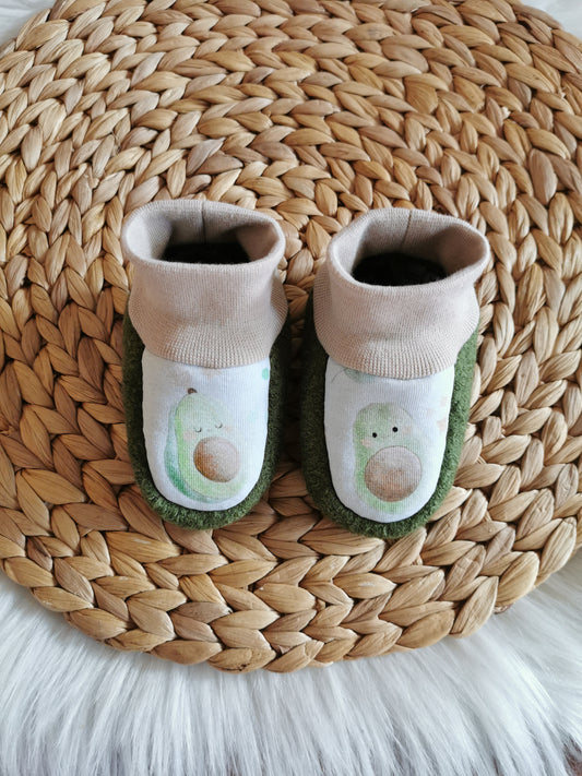 Walkpuschen Avocado grün Gr. 17 (4-6 Monate)
