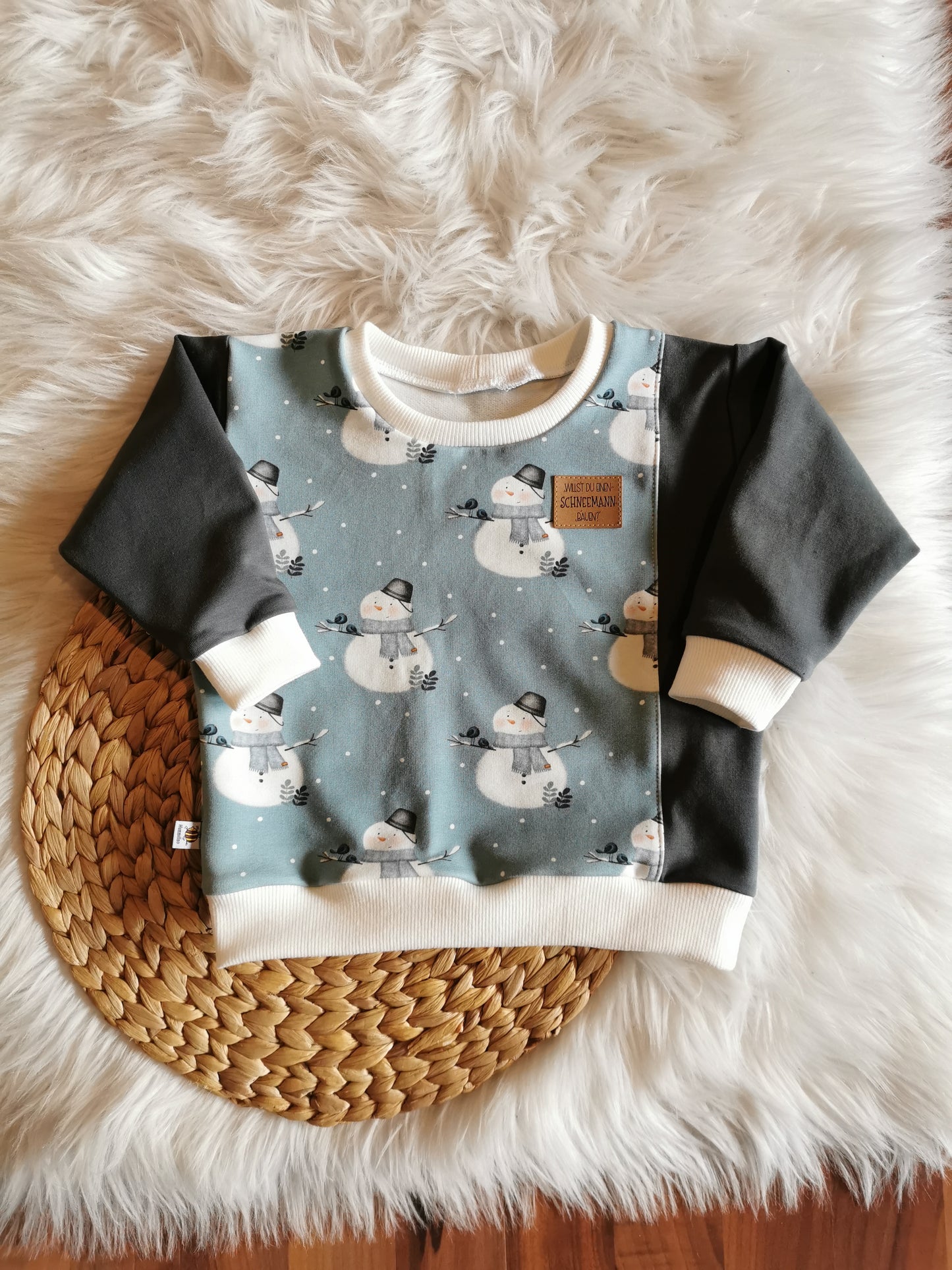 Lounge Sweatshirt Schneemann Gr. 86 (12-18 Monate)