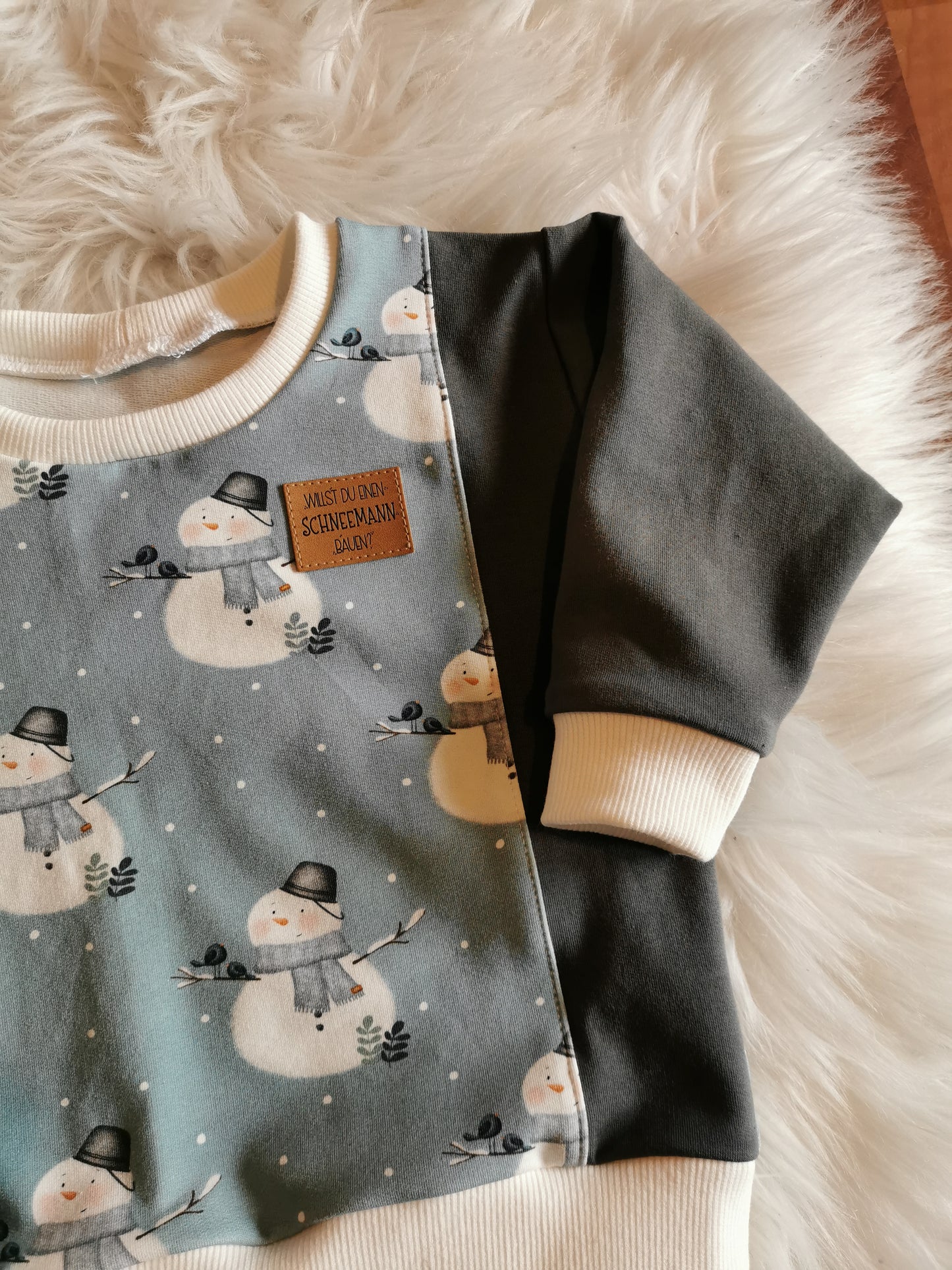 Lounge Sweatshirt Schneemann Gr. 86 (12-18 Monate)